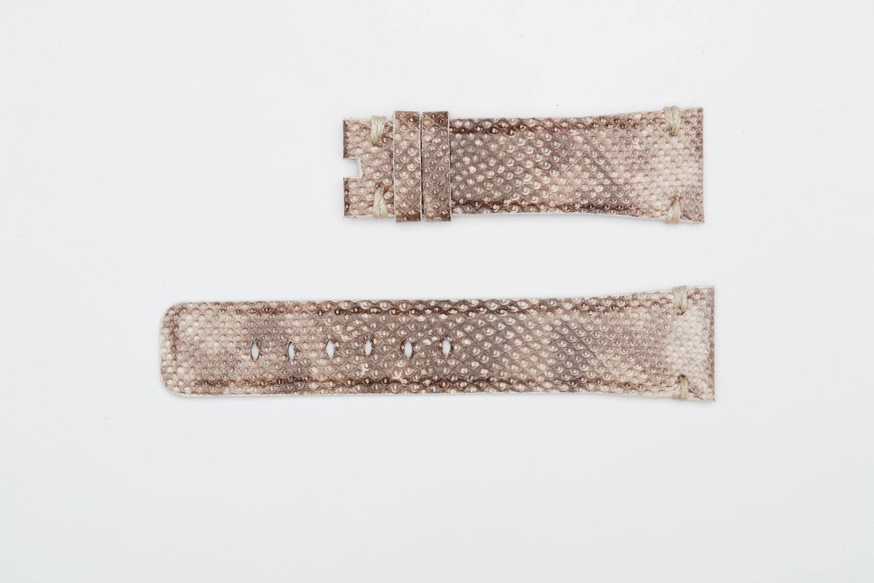 Karung Snake leather Strap (Apple Watch All Series) / BEIGE CAMOUFLAGE