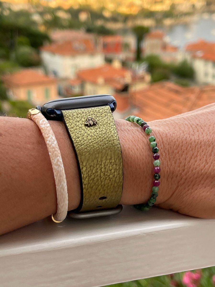 Cactus Vegan Leather Strap (Apple Watch All Series) / GOLD DREAM