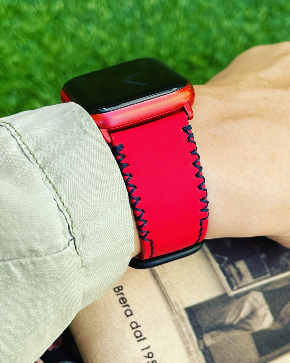 Bio-based Corn Leather Strap (Apple Watch All Series) / RED