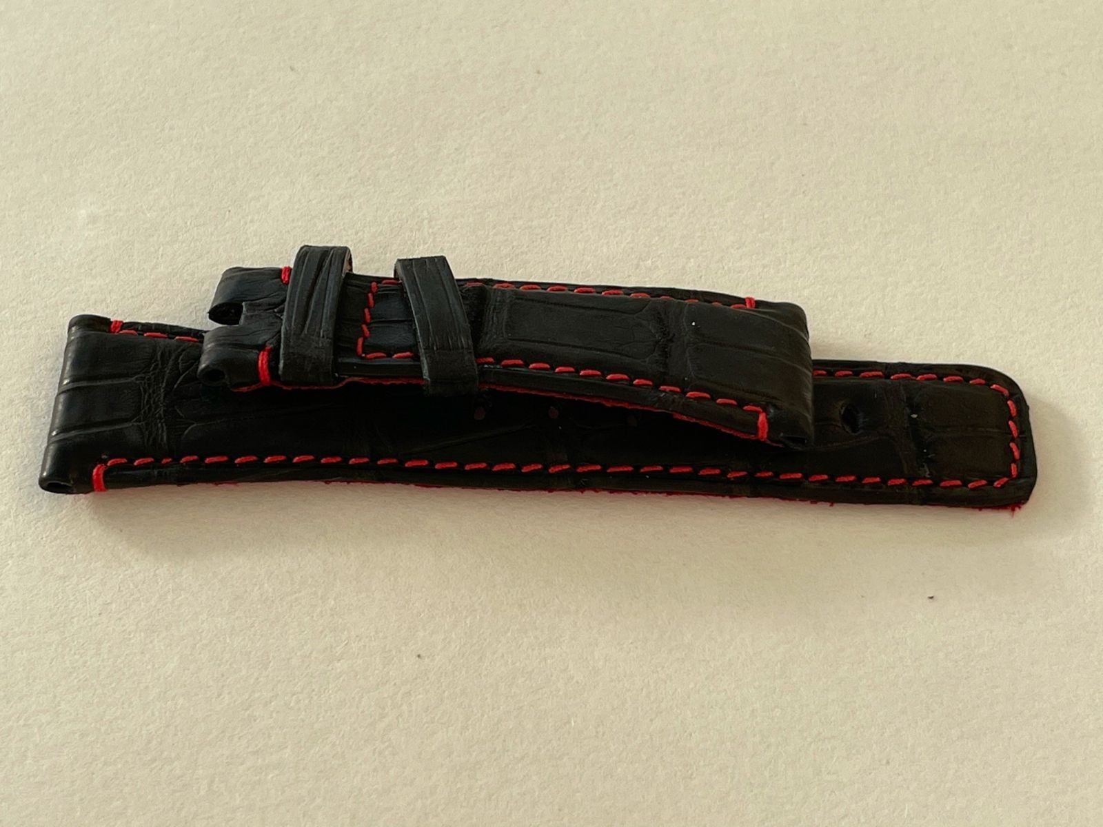 Black Barenia / Luxury Hermes French calf leather strap General style