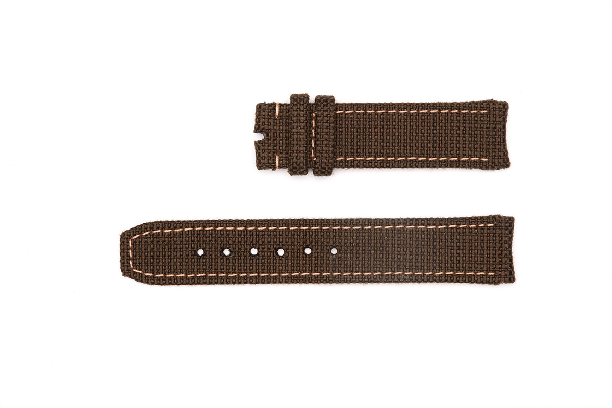 Brown Cordura strap 19mm Grand Seiko style