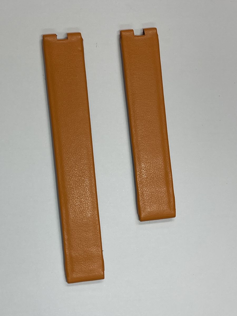 Cartier Baignoire strap 15mm Orange Napa / lugs notch