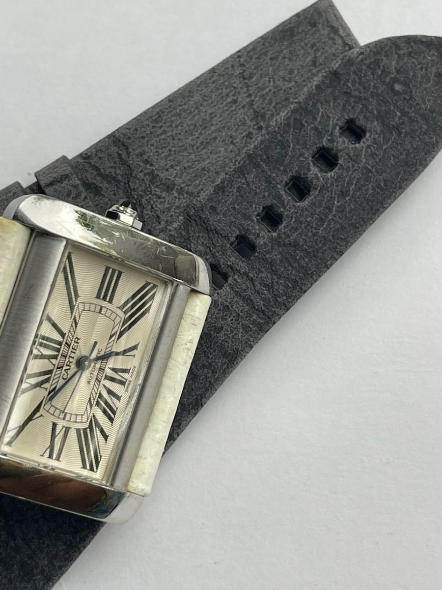 Cartier Divan XL 29mm Strap – Damascus Grey Vintage Mohawk Leather