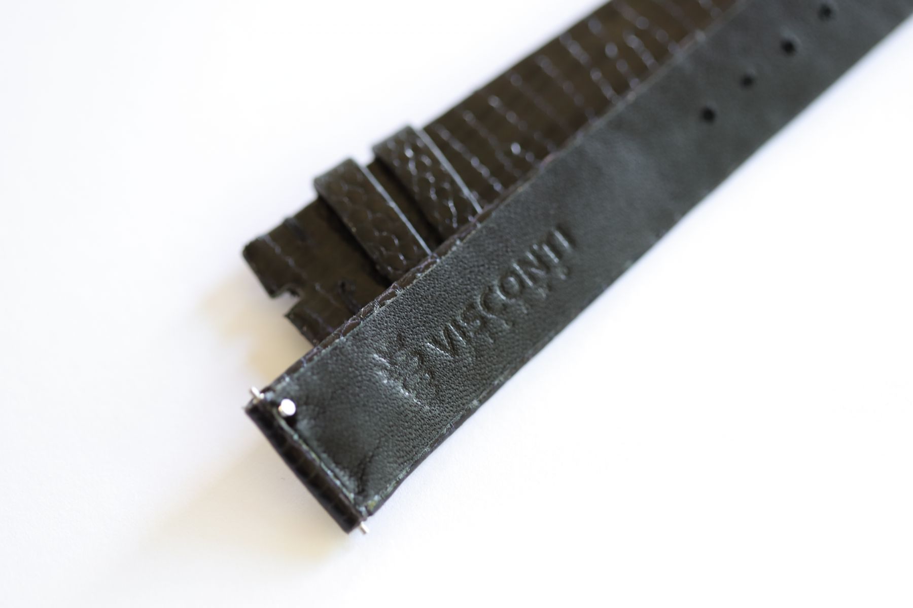 Black Leather Watch Strap