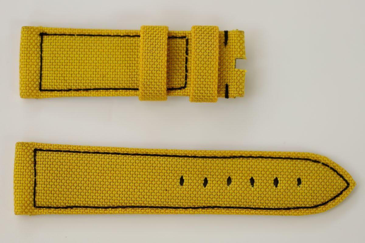 Gold Yellow Cordura® Panerai style strap