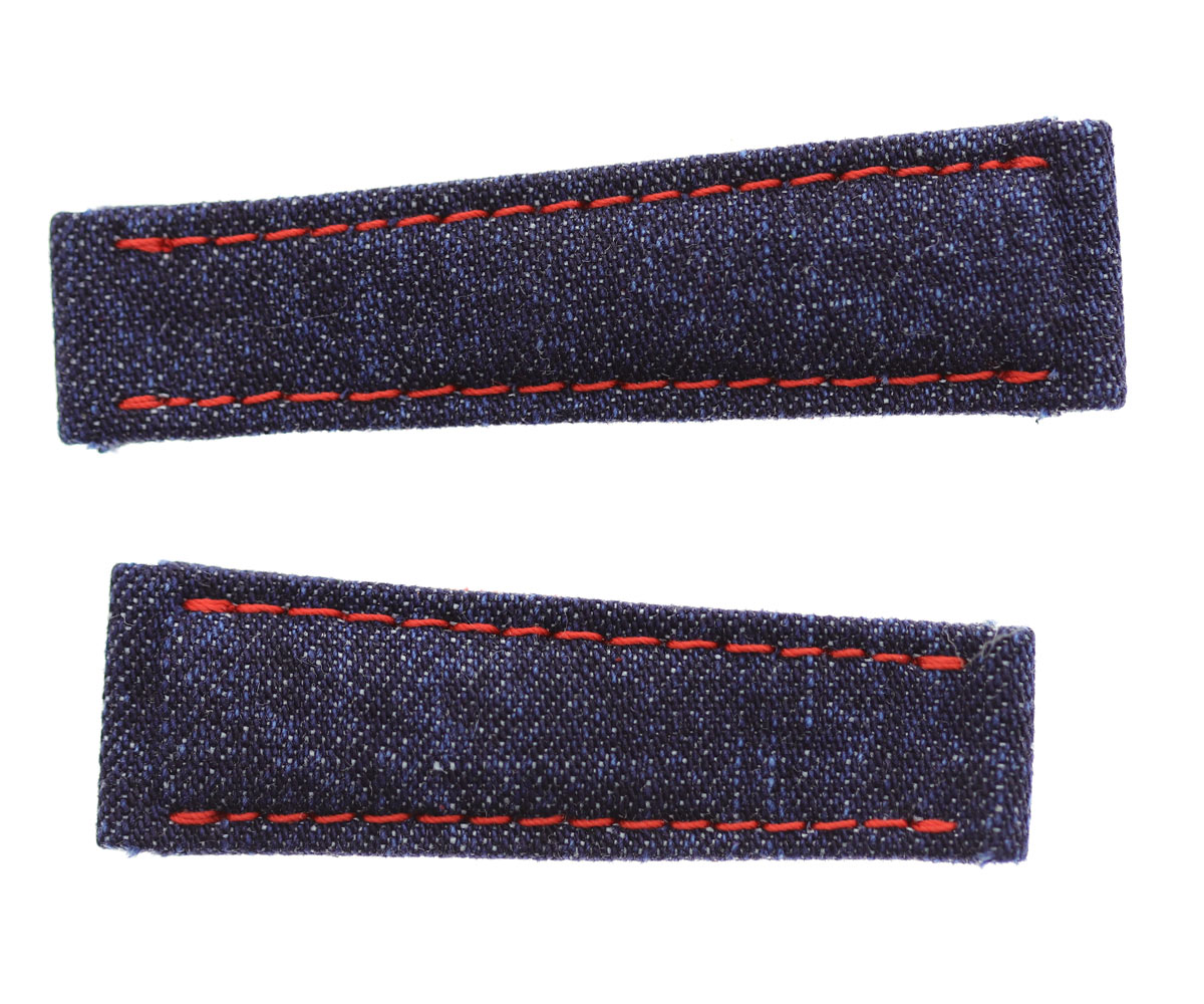 Japanese Denim strap Rolex Daytona style 20mm / Red stitching