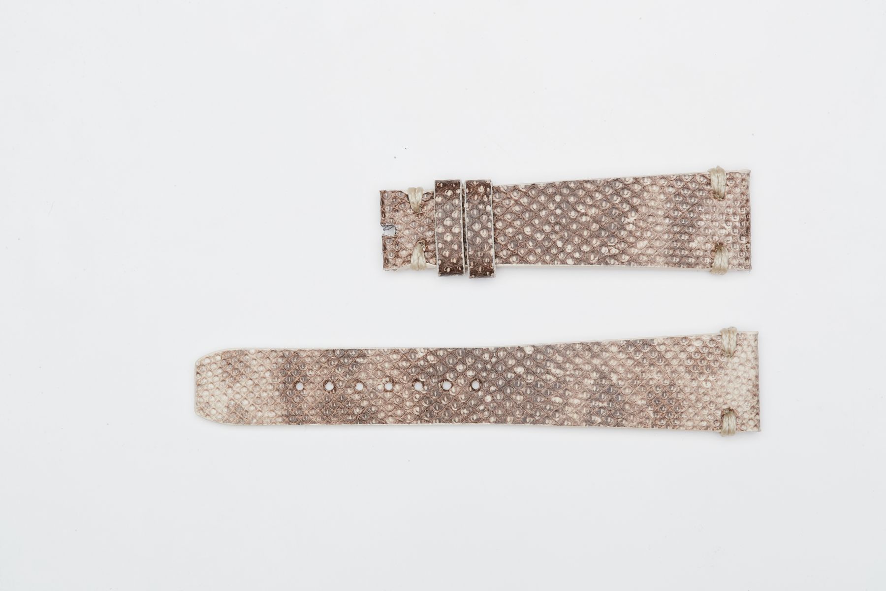 Beige Camouflage Karung Snake Leather strap 20mm
