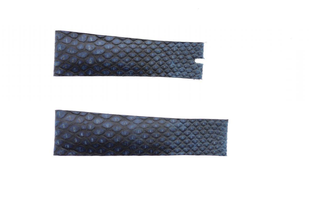 Blue Camo Exotic Karung Snake leather strap 20mm for Rolex Daytona