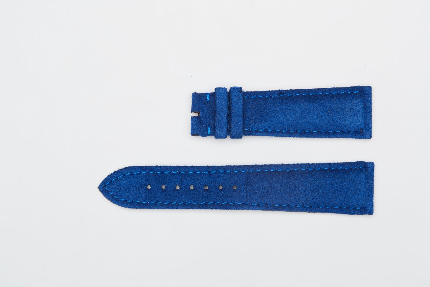 Baltic Blue Alcantara strap 22mm Franck Muller Casablanca style