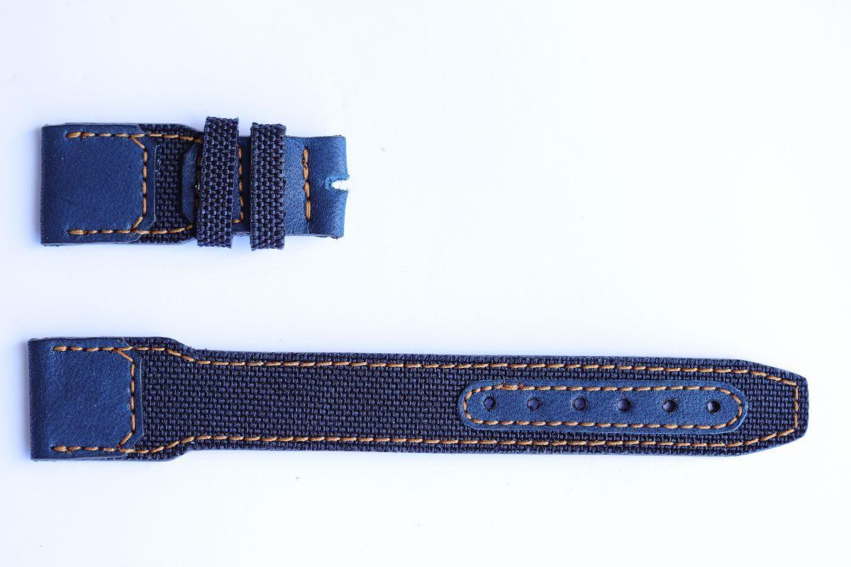 Blue Cordura / Vacona strap 22mm for IWC Big Pilot