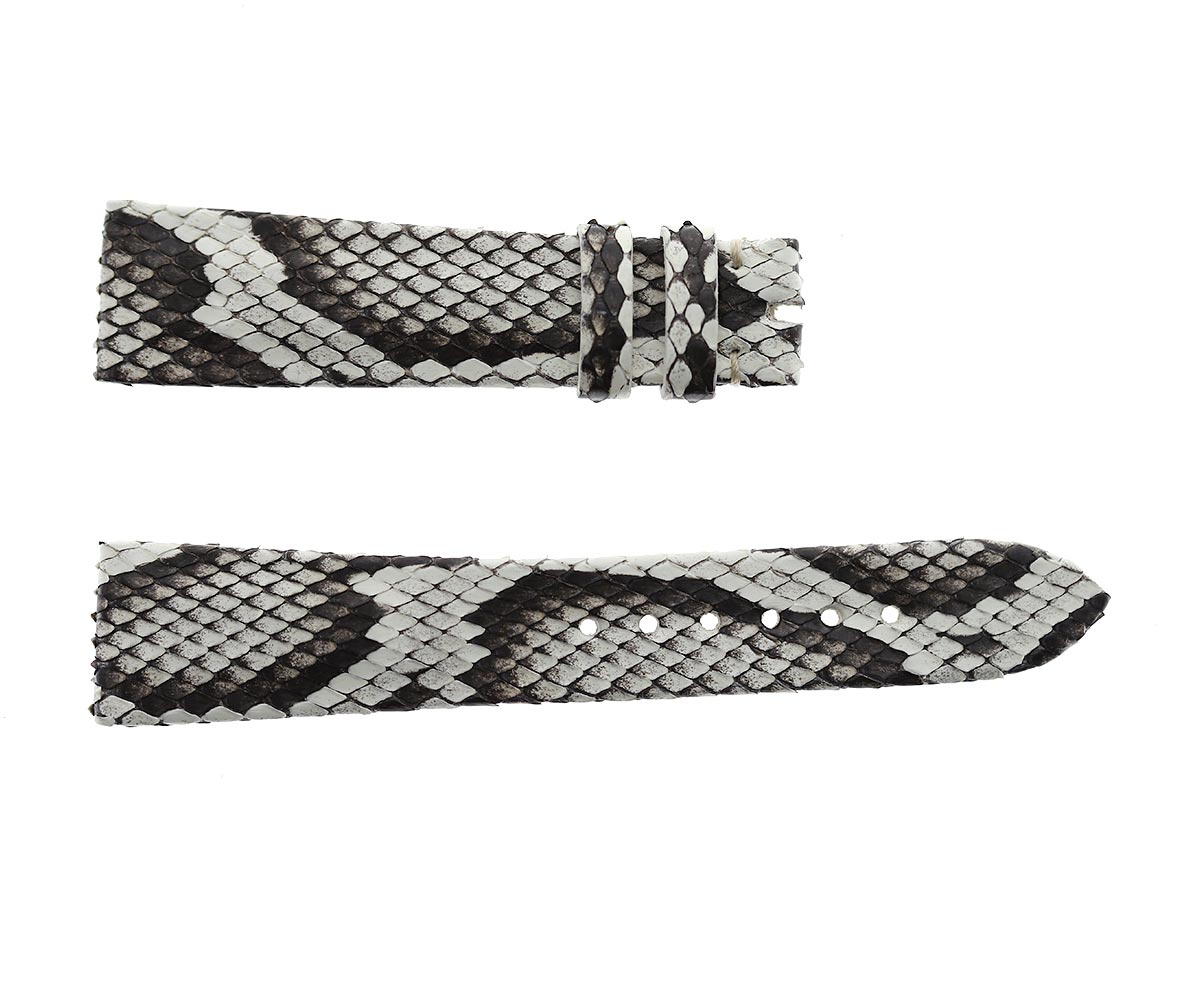 BESPOKE Exotic Beige Python Leather strap for Cartier Tank