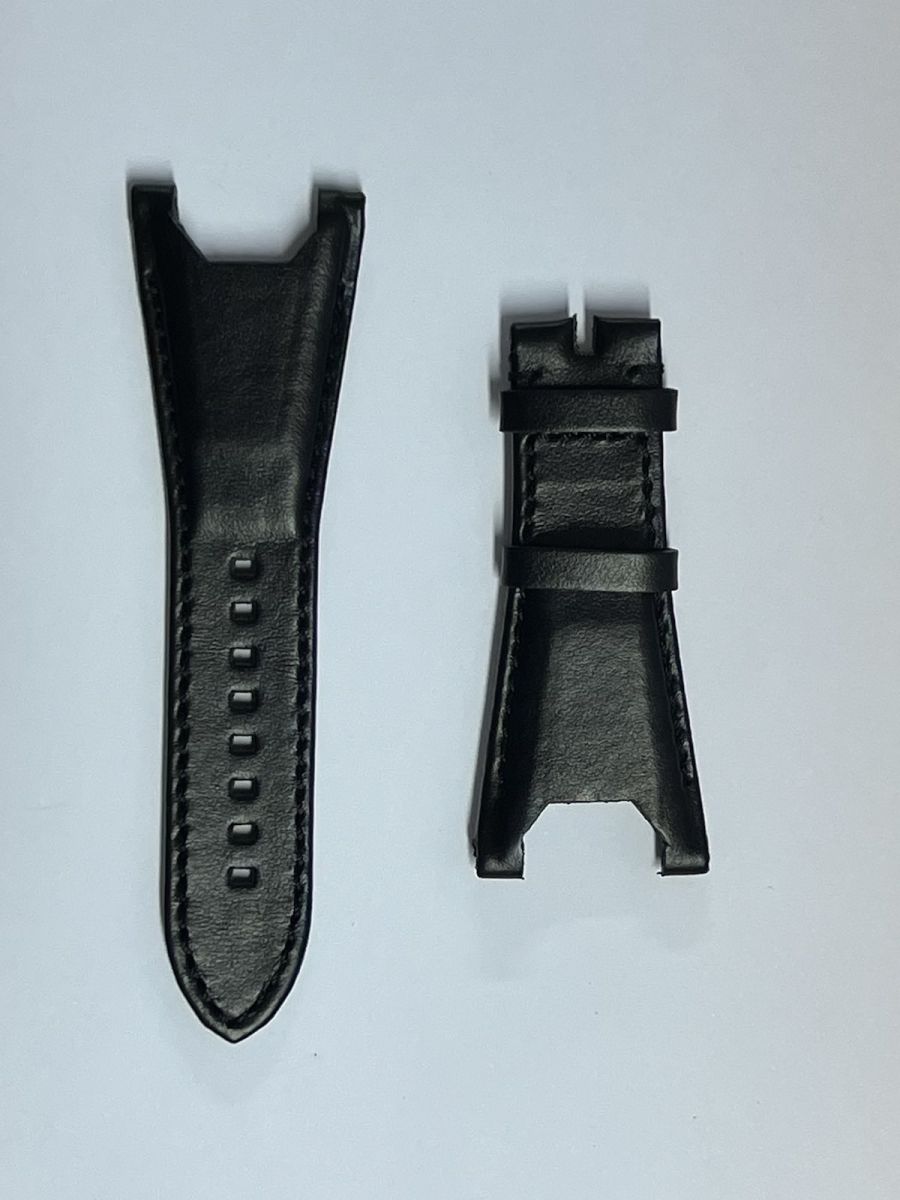 Black Napa Leather strap 31mm for Urwerk UR-105 style