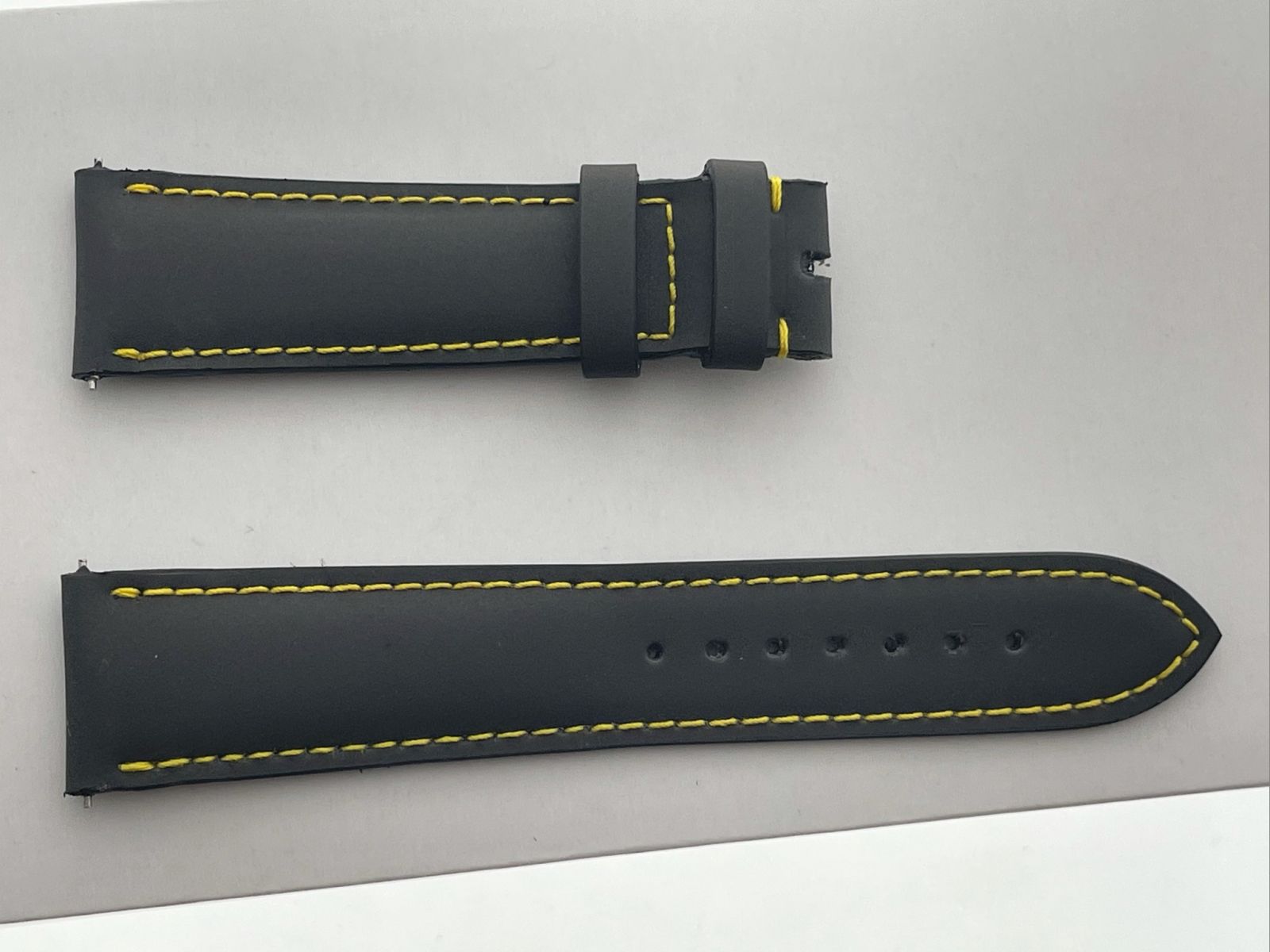 Dark Brown Recycled Rubber strap 21mm Patek Philippe style
