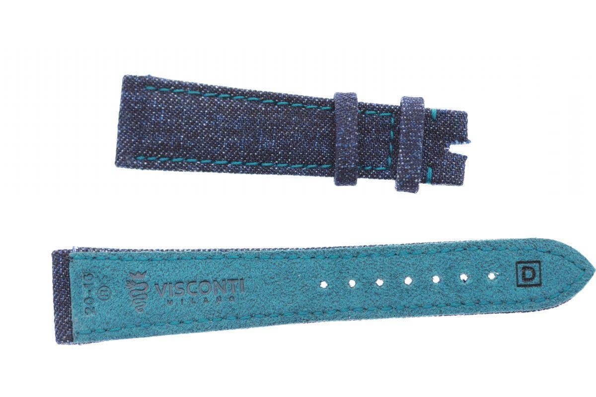 Blue denim watch strap clearance