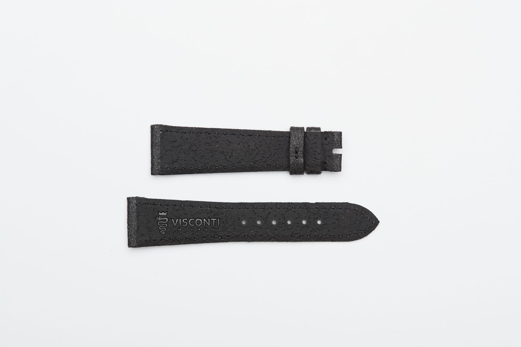 Onyx Black Pinatex Replacement Strap 20mm for Rolex Oyster style timepieces. Vegan