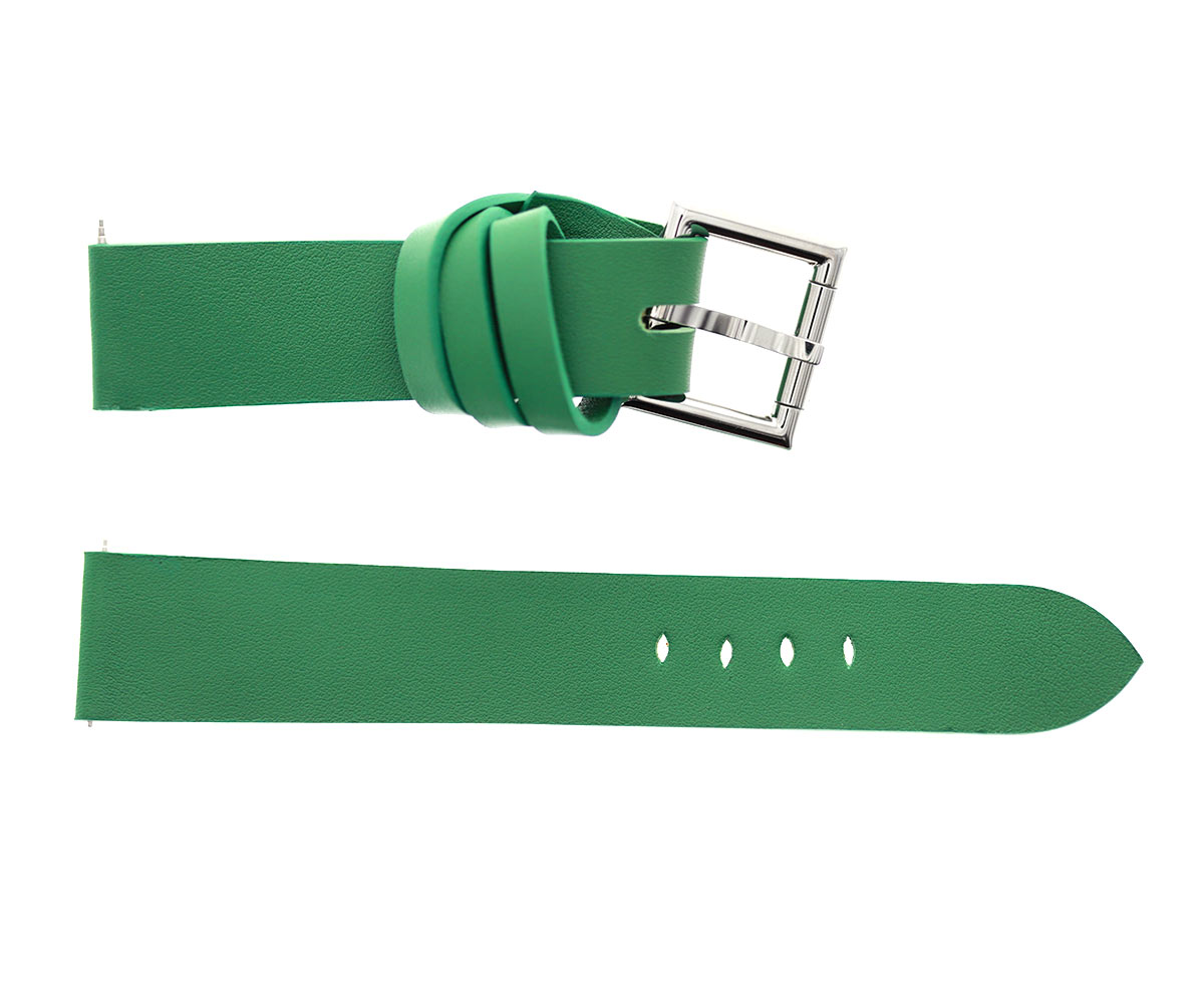 Racer watch band in Green Calf