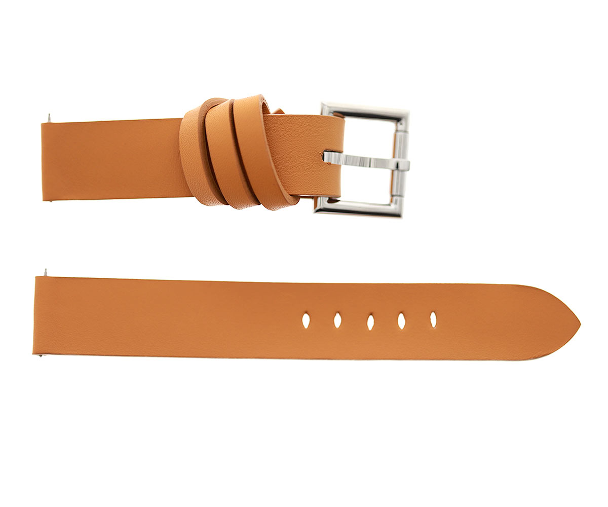 Racer watch band 20mm in Beige Scotchgard Calf Leather