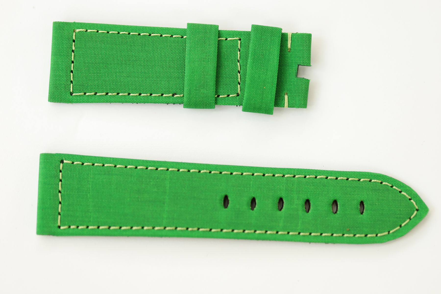 Emerald Green Sailcloth Panerai style strap