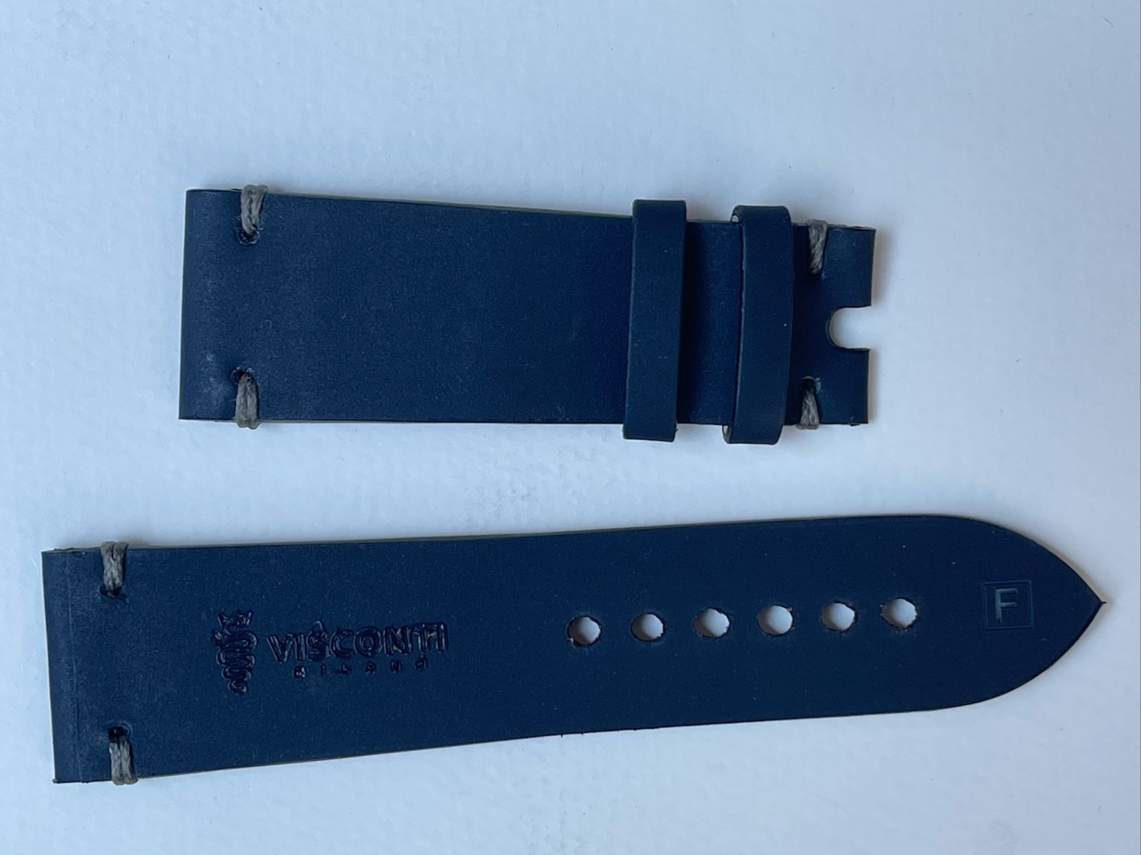 Navy Blue Recycled Rubber strap Blancpain style 23mm
