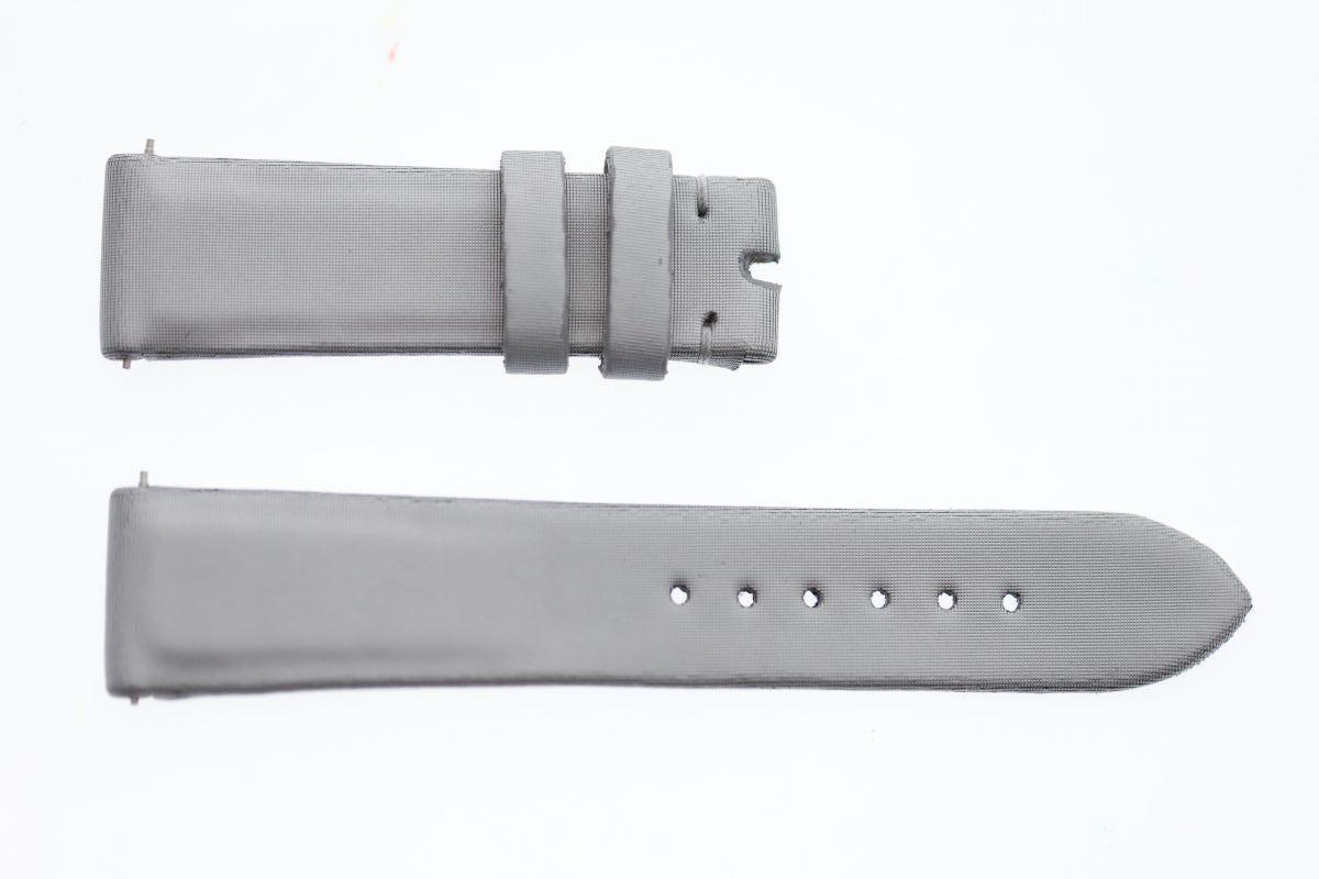 Custom strap 18mm for Jaeger LeCoultre Reverso Lady style in Asti Grey Italian Silk