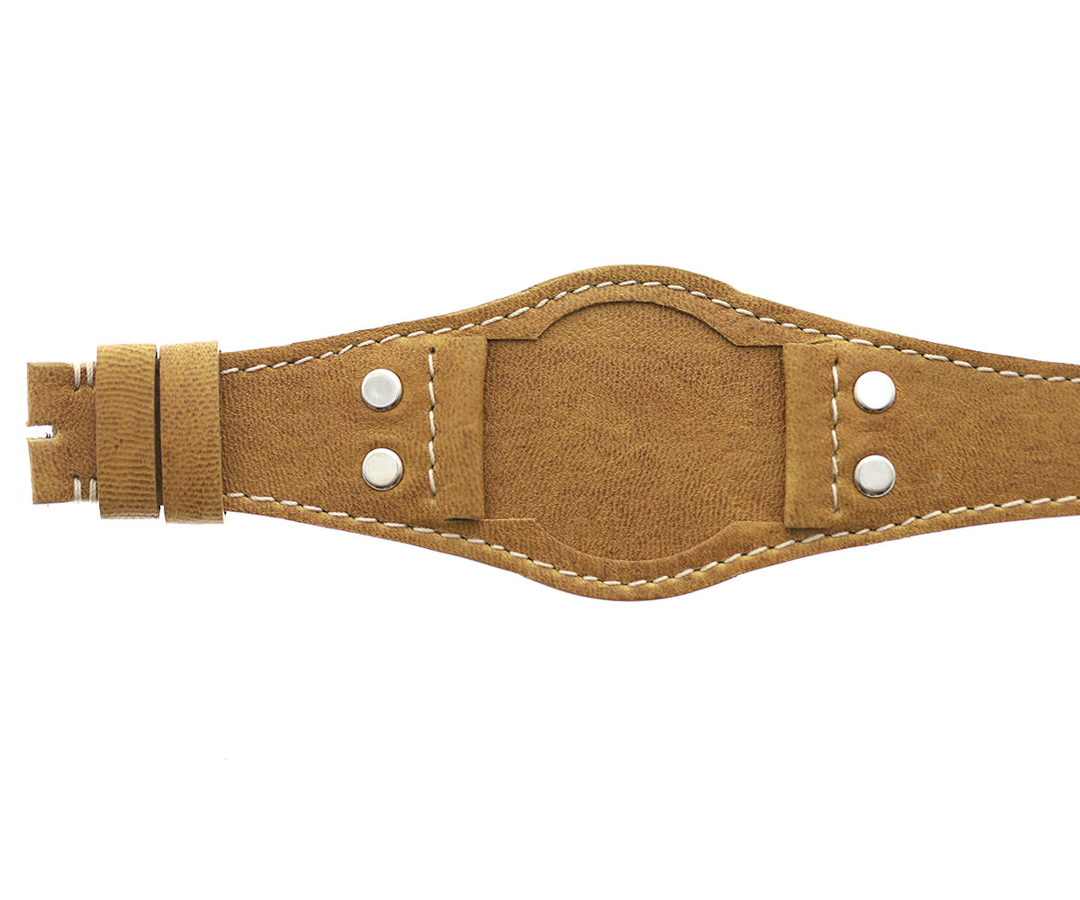 Peccary Brown Heritage Leather Watch Strap