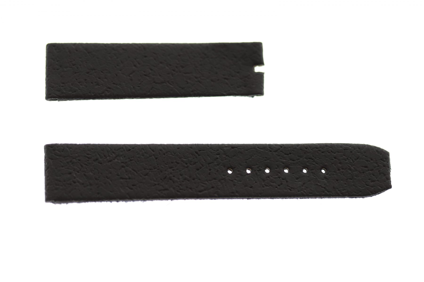 Black Textured Vegan Leather strap 19mm for Omega Speedmaster style