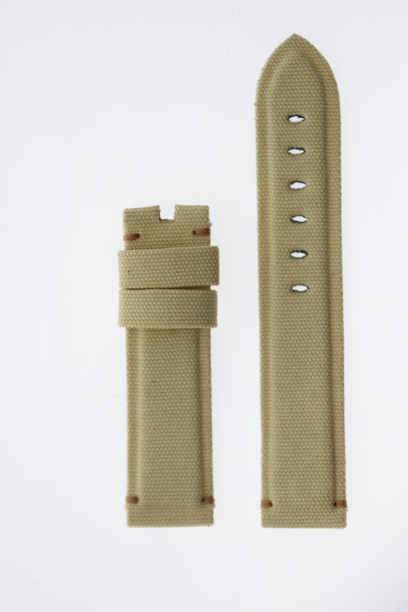 Ivory Beige Canvas strap for Panerai