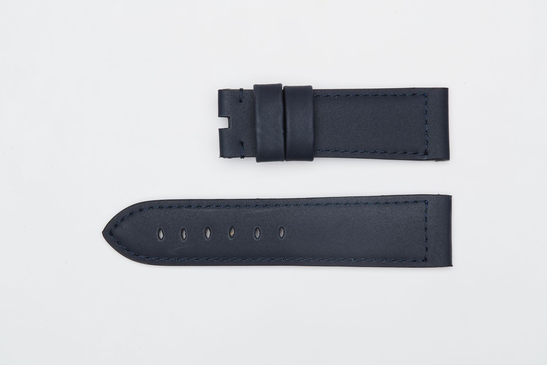 Navy Blue Recycled Rubber strap 24mm for Panerai style timepieces