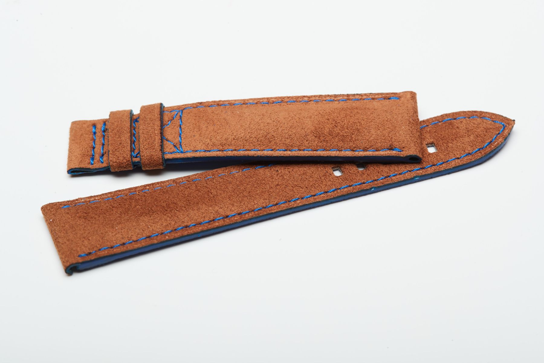 Cognac Brown Alcantara strap 21mm Patek Philippe Calatrava 5524G style