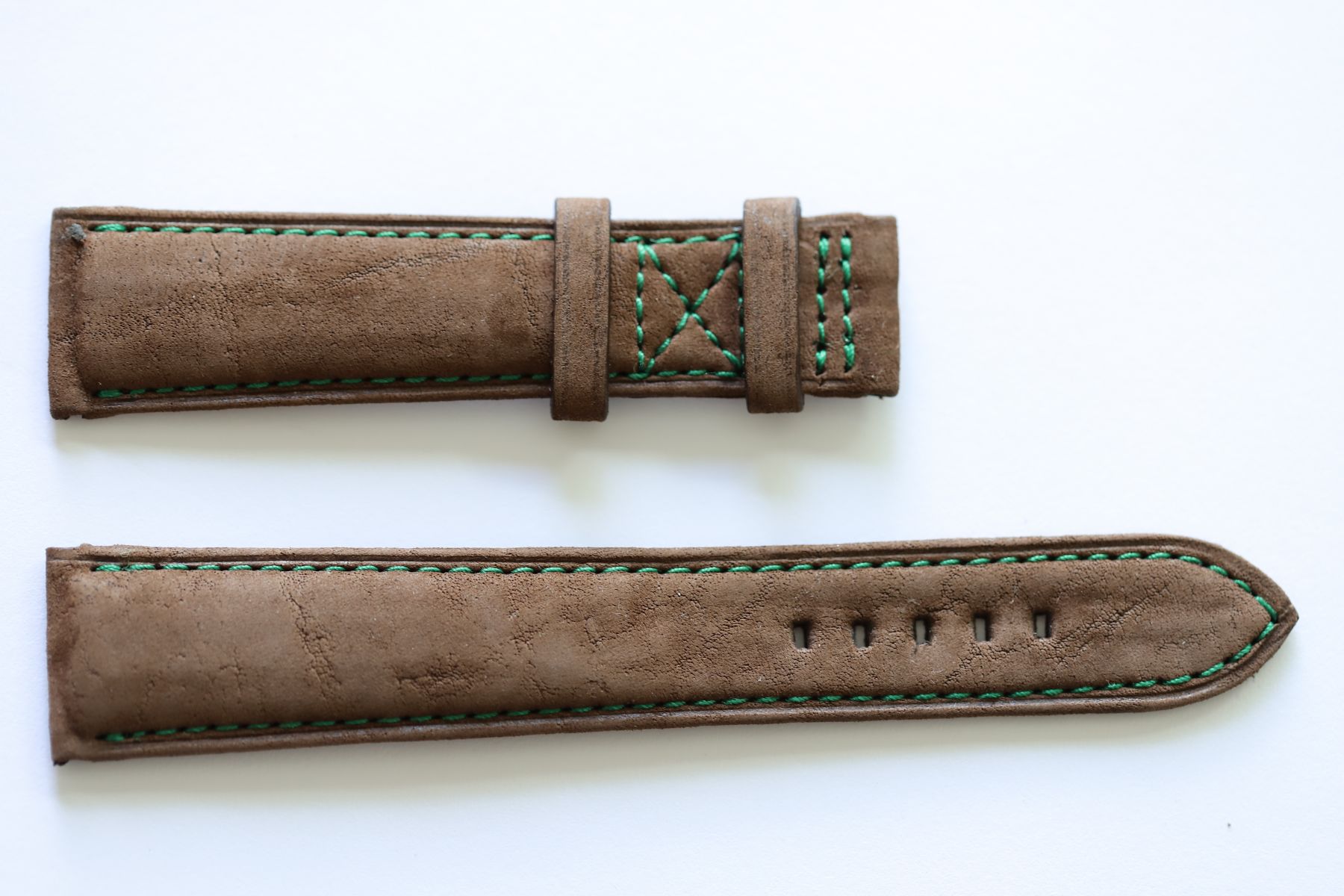 Cigar Brown Kudu Antelope Leather strap 21mm Patek Philippe Calatrava 5524G style