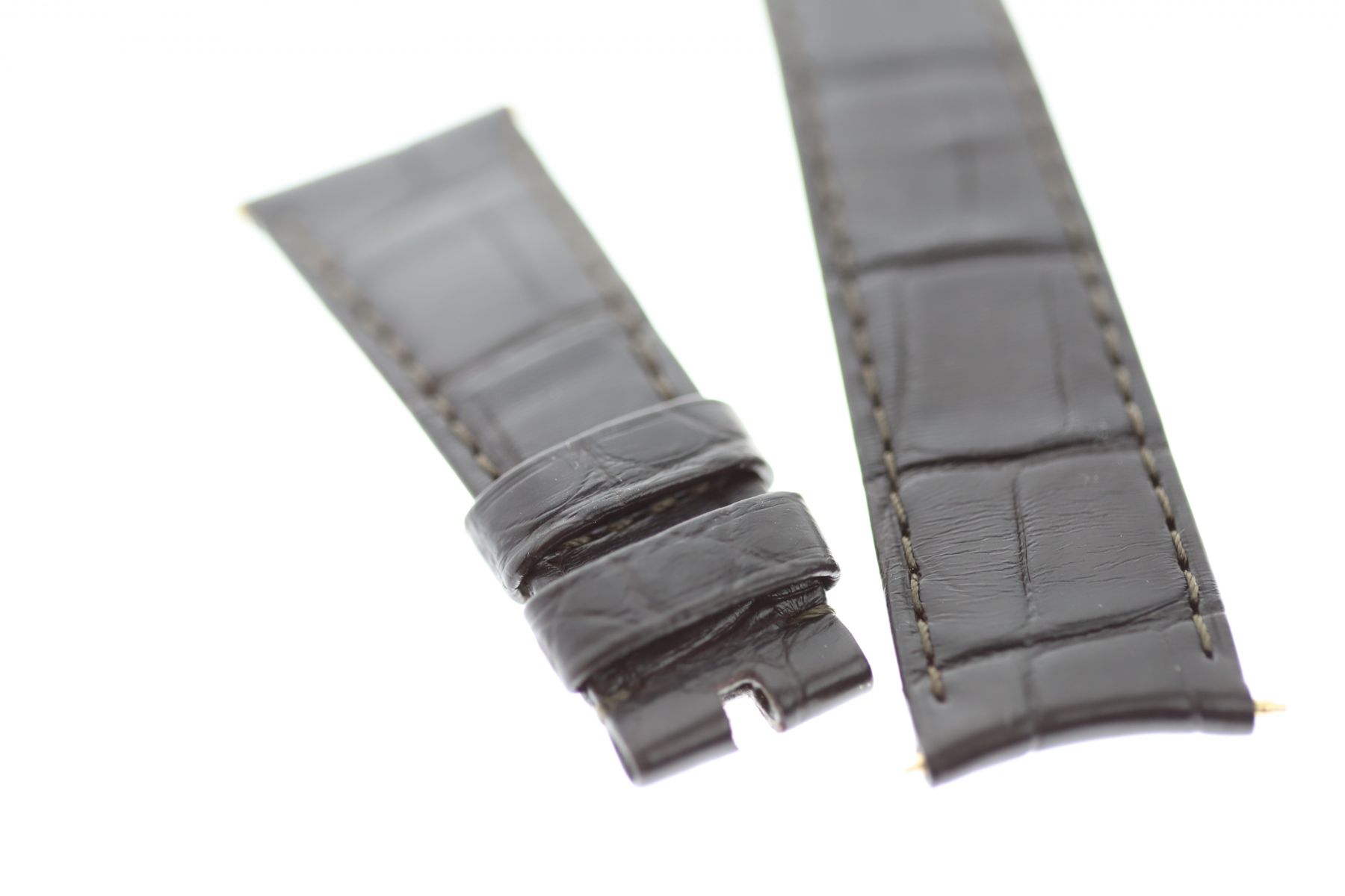 Rolex Cellini Moonphase style strap 20mm in Black Alligator leather