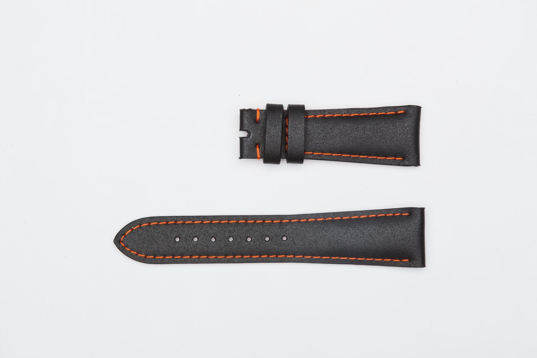 Black Recycled Rubber strap 20mm Rolex Oyster style