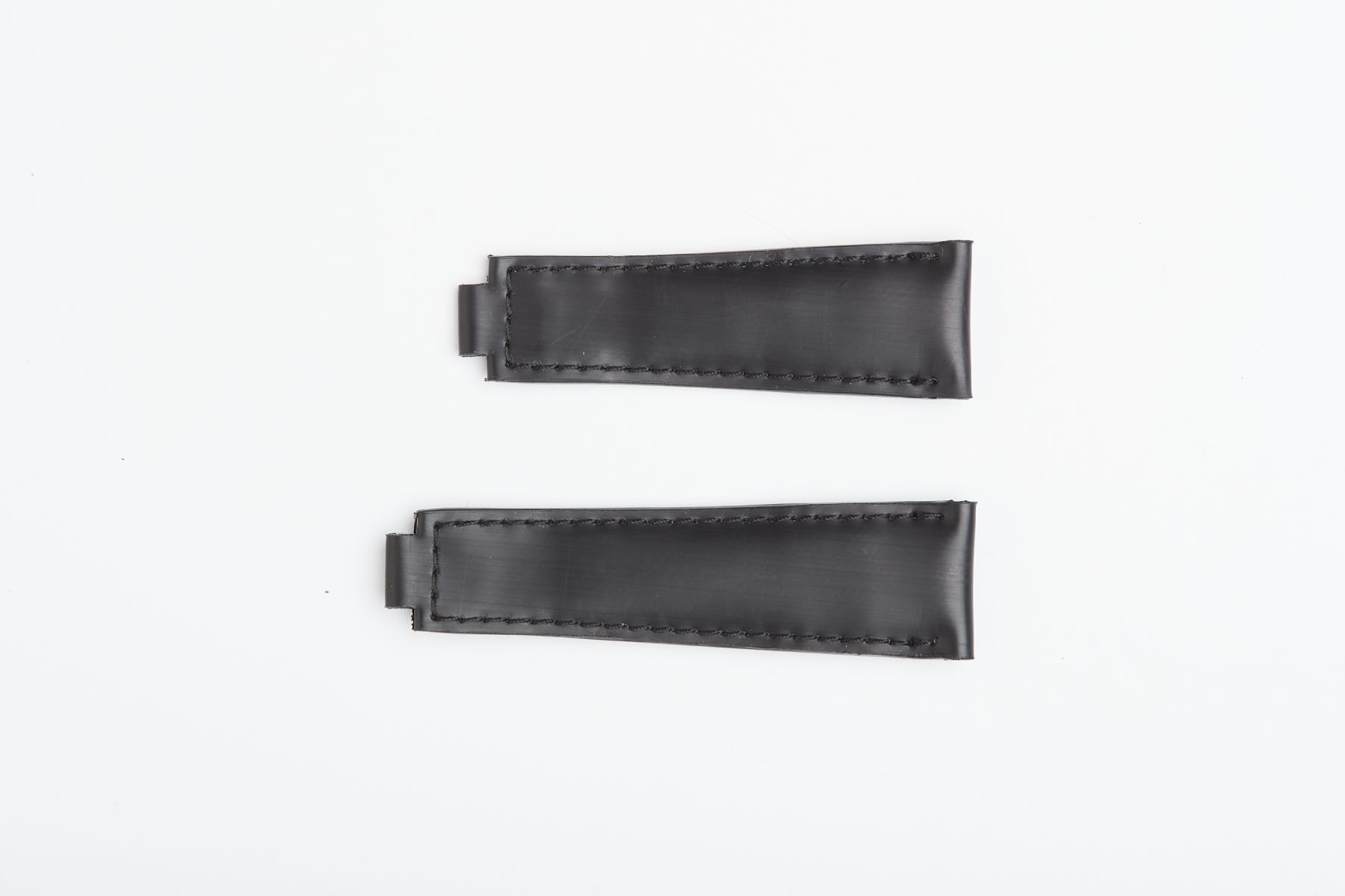 Onyx Black Recycled Rubber strap 20mm for Rolex Daytona / Yacht Master with Oysterflex Bracelet