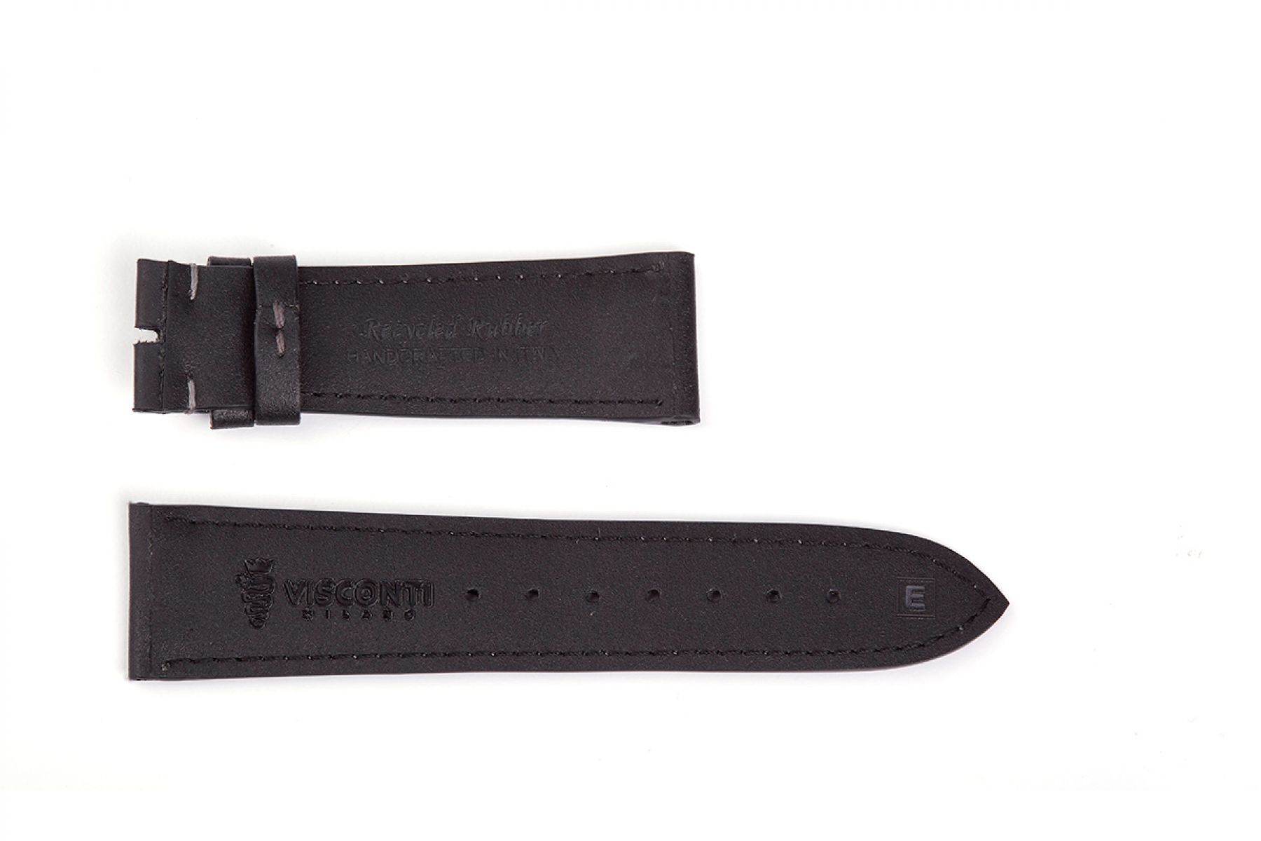 Black Recycled Rubber Strap 23mm Blancpain Fifty Fathoms style