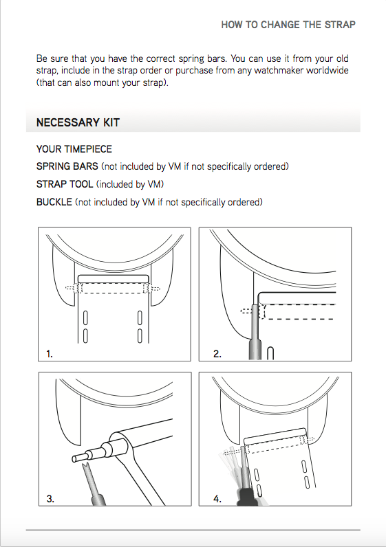 How to change Visconti Milano bespoke straps