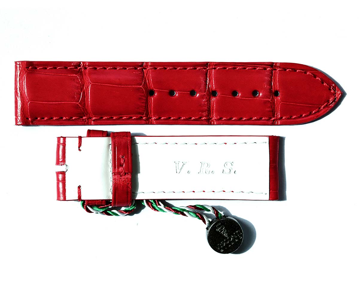 Visconti Milano Custom made straps with personalization by initials